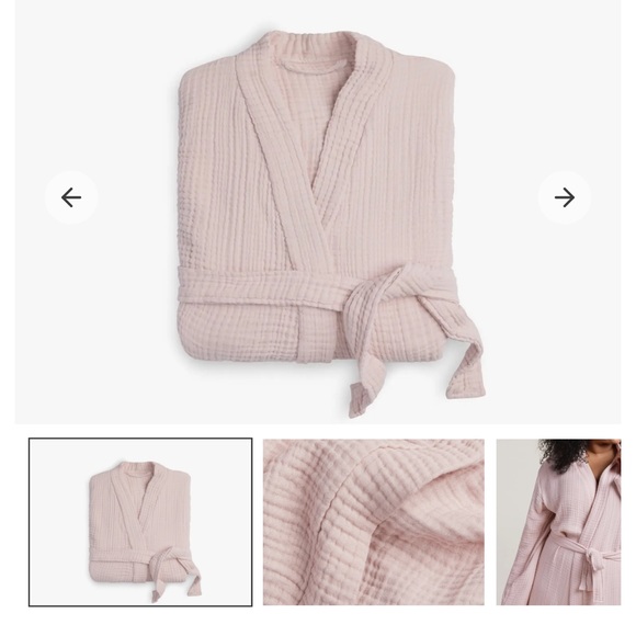 Parachute Pink Waffle Robe - Picture 2 of 5